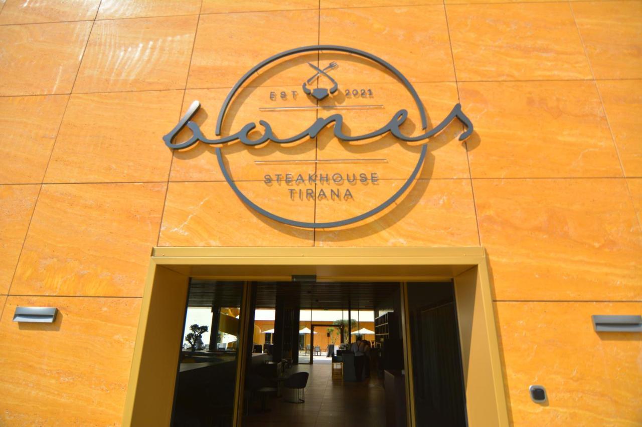 Mk Hotel Tirana Rinas Kültér fotó Entrance of the restaurant